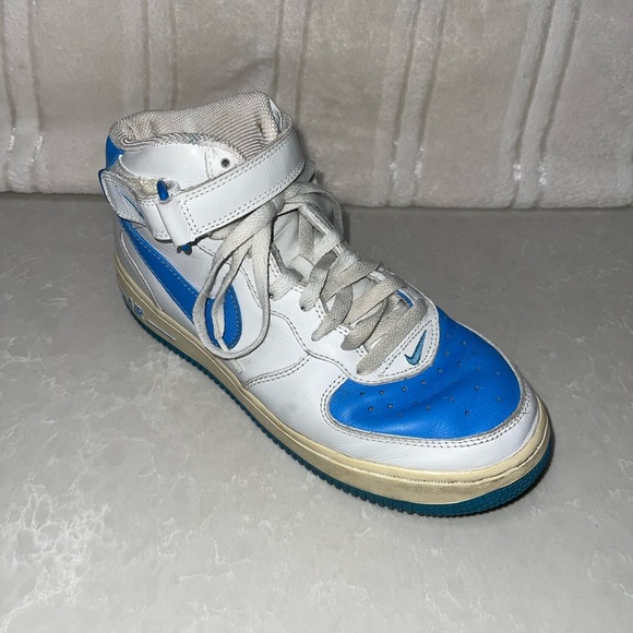 GUC 2003 Vintage Nike Air Force 1 Mid “Baby Blue” Strap - Picture 3 of 13